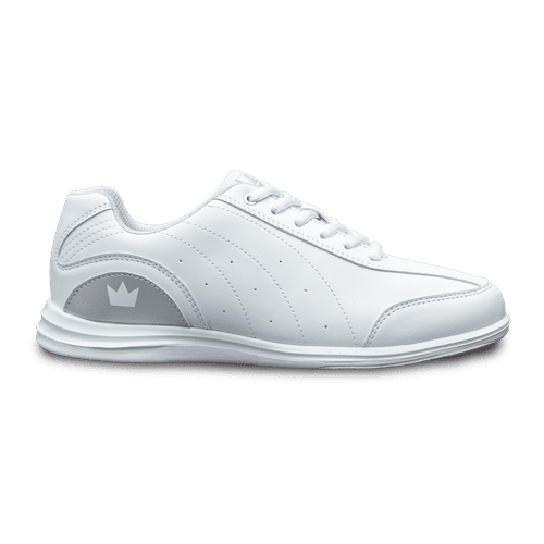Brunswick Womens Mystic White Silver Bowling Shoes
