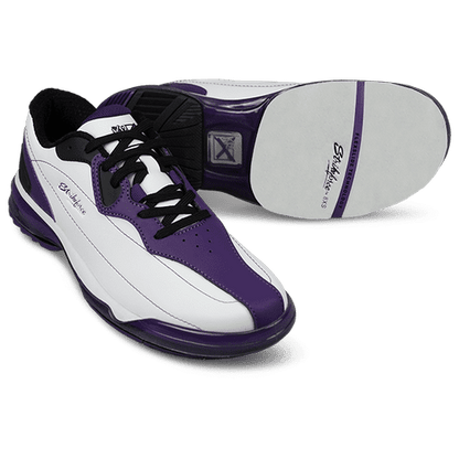 KR Strikeforce Dream White/Purple Left Hand High Performance Women's Bowling Shoes