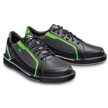 Brunswick Mens Punisher Black Neon Green Left Hand Bowling Shoes-Bowling Shoe-DiscountBowlingSupply.com
