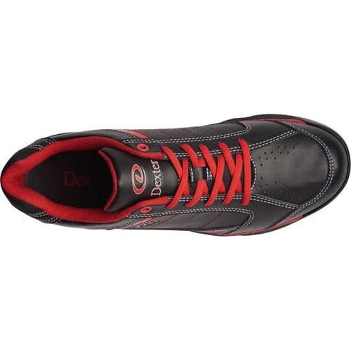 Dexter Mens Ricky IV Black Red Bowling Shoes
