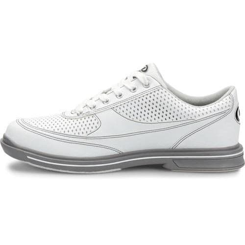 Dexter Mens Turbo Pro White Grey Wide Bowling Shoes