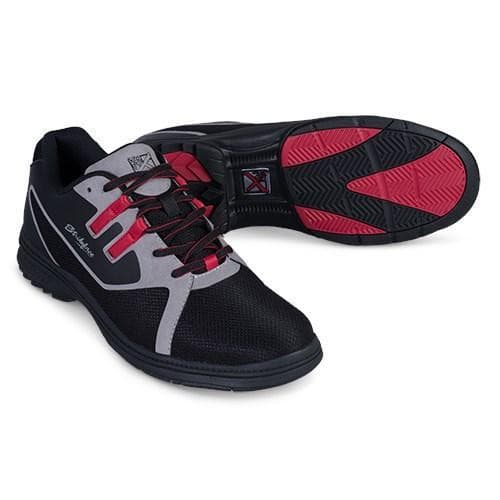 KR Strikeforce Mens Ignite Black Grey Red Right Hand Wide Width Bowling Shoes