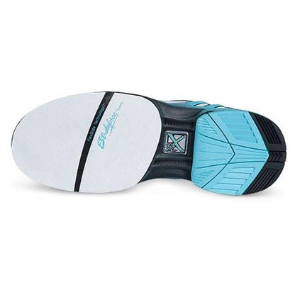 KR Strikeforce Womens Starr White/Black/Teal Right Hand Bowling Shoes-BowlersParadise.com