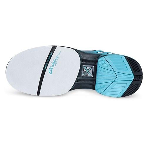 KR Strikeforce Womens Starr White/Black/Teal Right Hand Wide Width Bowling Shoes-BowlersParadise.com