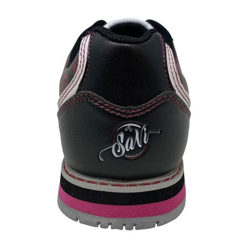 SaVi Women's Red Roses Red/Black/White Bowling Shoes