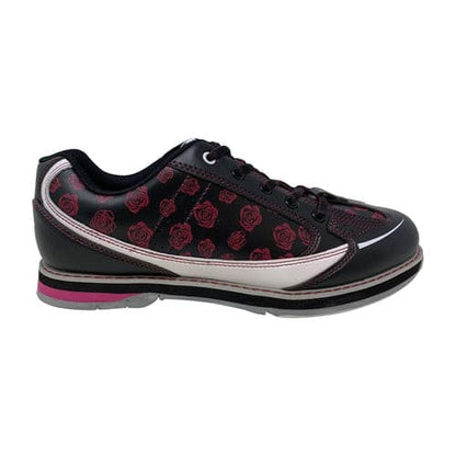 SaVi Women's Red Roses Red/Black/White Bowling Shoes